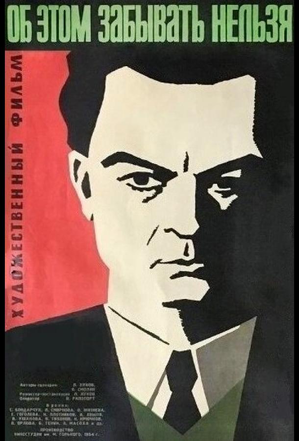 Об этом забывать нельзя (1954)